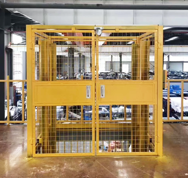 杭州智能导轨式升降机亮相